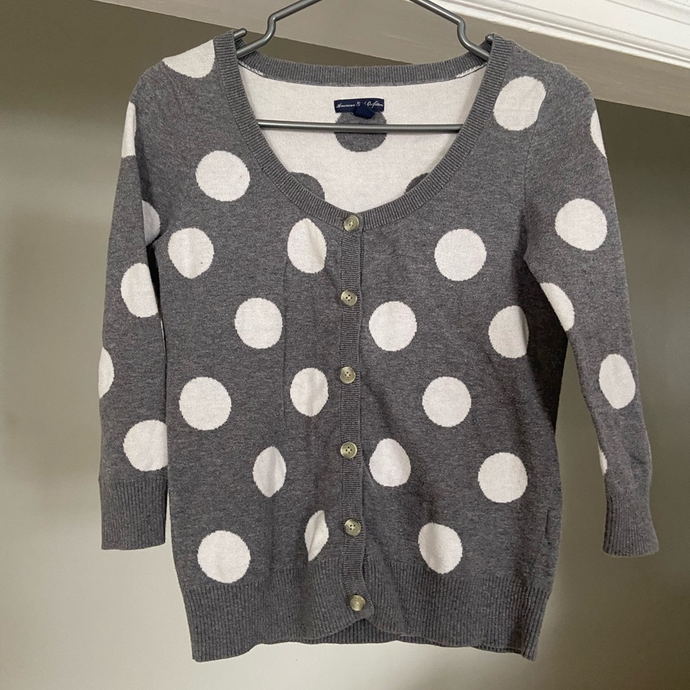 Polka-Dot Cardigan